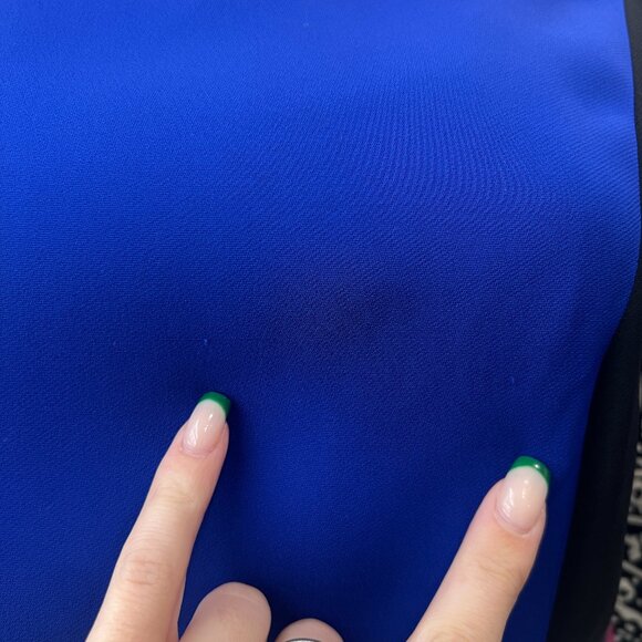 ETRO Blue Multi Geometric Shift Dress size IT 44/8 AS IS - Picture 4 of 13